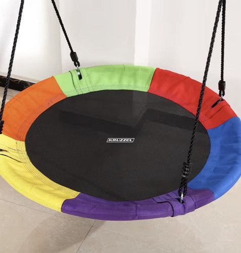 Детская подвесная качель Гнездо Аиста 100 см Kruzzel 25285 до 160 кг | Зображення 5