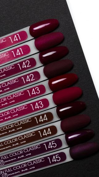 Гель-лак Moon Full №145 баклажановий 8мл | Зображення 1