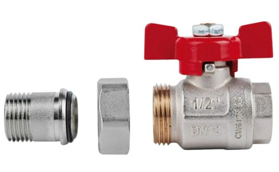 Кран кульовий "Американка" Icma 1/2" прямий №347 (87347AD11) | Зображення 2