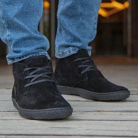 Якісні замшеві черевики для чоловіків на хутрі 41 розмір