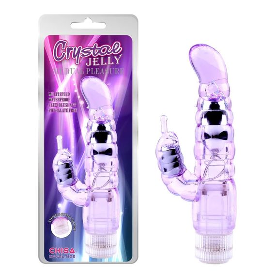 Вибратор-кролик Chisa Crystal Jellie Pleaser sexstyle