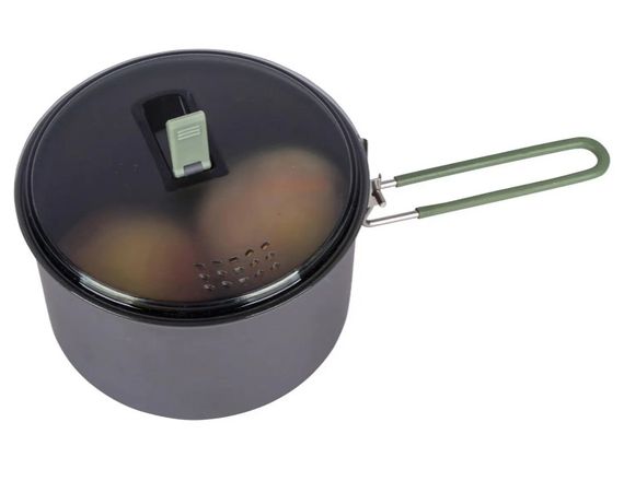 Каструля Bo-Camp Explorer Hard Anodized 1L Grey/Green (2200236) (DAS302115) | Зображення 1