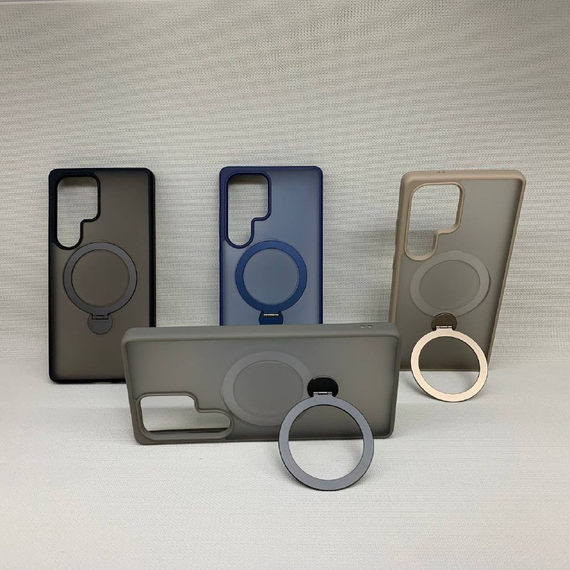 Чохол Wlons Hybrid Magnetic MagSafe матовий протиударний PC+TPU для Samsung Galaxy S25 Plus Сірий | Зображення 1