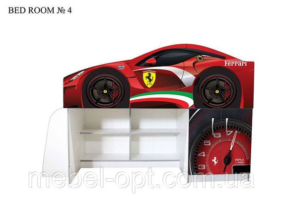 Детская кровать-комната Bed-Room 4 Ferrari красная спальное место 1700х800 мм | Зображення 3