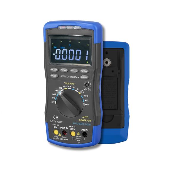 Мультиметр HoldPeak HP-770D-C профессиональный цифровой (TrueRMS 40000 отсчетов 1000В 20А AC/DC 40МОм 100мФ 10 | Зображення 3