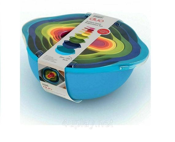 Набор мисок для приготовления пищи Joseph Joseph DUO из 8 предметов Джозеф Джозеф 40115 Оригинал | Зображення 1