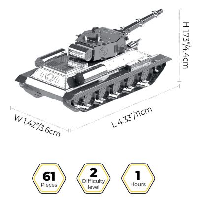 Конструктор Metal Time колекційна модель T-34/85 (MT071) | Зображення 1
