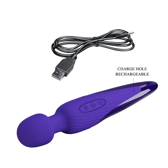 Вібромасажер - Pretty Love Antony Heat Massager Blue | Зображення 8