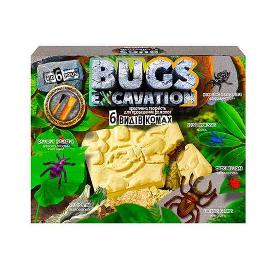Дитячий набір для проведення розкопок "Bugs Excavation" Жуки Danko Toys BEX-01U Укр BEX-01-06U