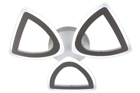 Люстра світлодіодна стельова LED світильник для квартири на стелю лед з пультом 25618 Білий 8х57х57 см.