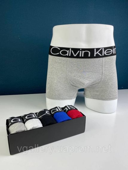 Подарунковий набір чоловічих трусів Calvin Klein Steel в коробці - ціна поштучно  - розмір L | Зображення 4