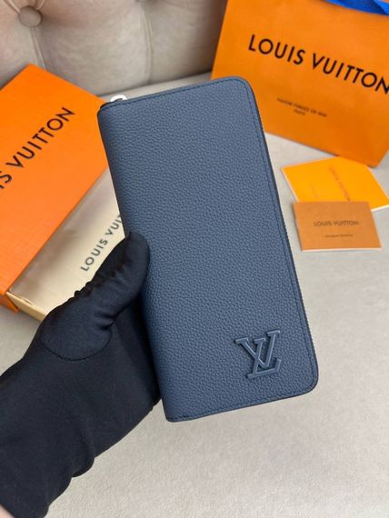 Гаманець синій Louis Vuitton Horizontal Aerogram Blue k419 | Зображення 1