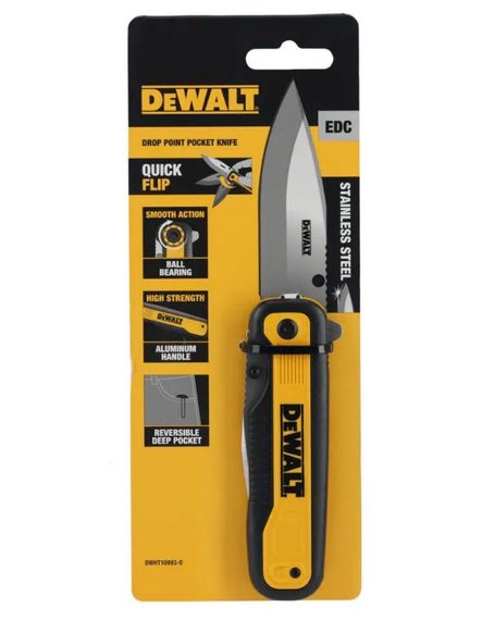 Ніж складаний DeWalt з довжиною леза 84 мм (DWHT10993-0) | Зображення 1