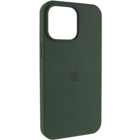 Чохол Silicone Case (AA) Logo with MagSafe для Apple iPhone 14 (6.1") Зелений / Cyprus Green