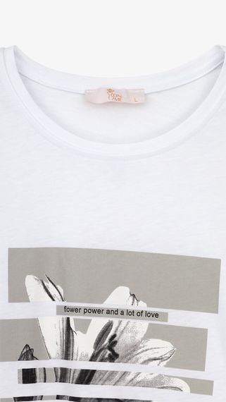 Футболка з принтом жіноча On me 25088-2 2XL Білий shop (2000991001145) | Зображення 1