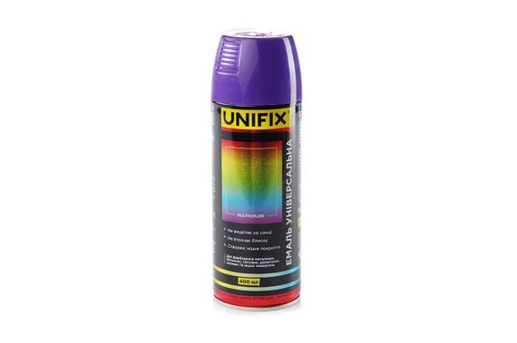 Эмаль универсальная акриловая премиум RAL 4005 Сине-сиреневый гл. 400мл UNIFIX | Зображення 1