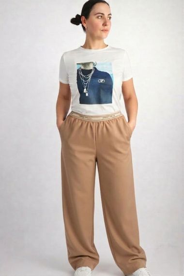 Жіночі брюки палаццо Comfort Luxe на резинці XL