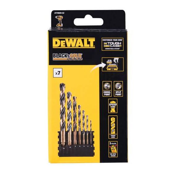 Касета зі свердлами по металу 8шт, Black&Gold DeWALT DT70829