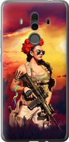 Чехол на Huawei Mate 10 Pro Украинка с оружием "5316u-1138-17620"