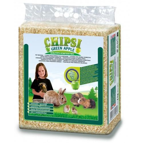 Наповнювач-опилки Chipsi Зелене яблуко для гризунів, 15 л/1 кг