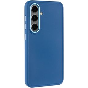 TPU чехол Bonbon Metal Style для Samsung Galaxy S24 Синий / Denim Blue