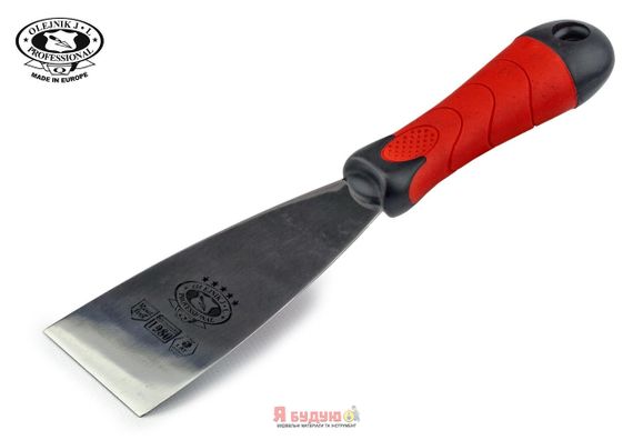 Шпатель з нержавійки 80 мм ручка Двохкомпонентна OLEJNIK (124080-2kp)