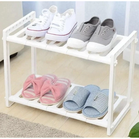 Подвійна полиця Kitchen Rack, Полиця органайзер для взуття   знижка