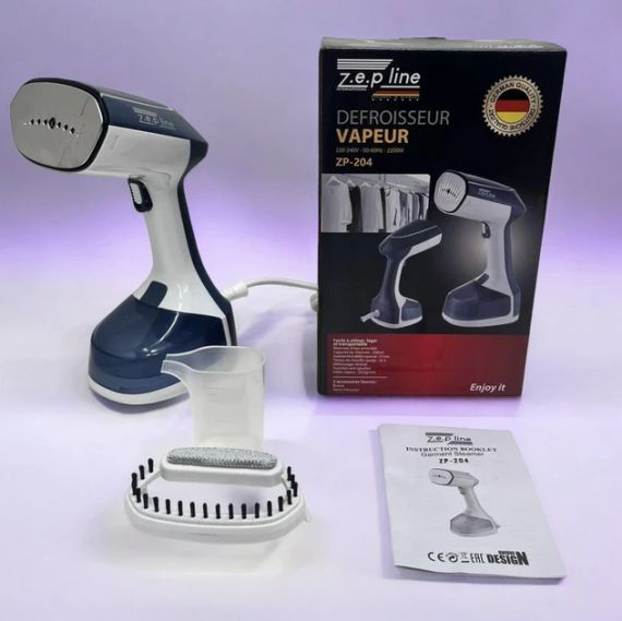 Ручной вертикальный отпариватель Синий Zepline ZP-204 2200 Вт | Зображення 3