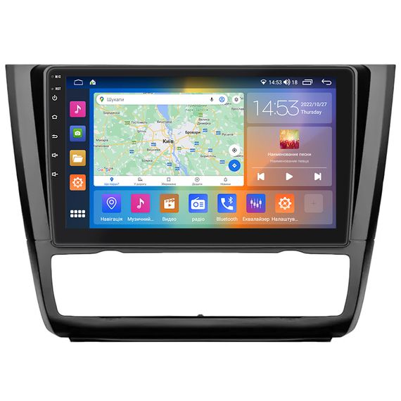 магнітола Lesko BMW 1 серии I (E81/E82/E87/E88) Рестайлинг 2007-2011 IPS 9" 4/64Gb CarPlay 4G Wi-Fi GPS Prime