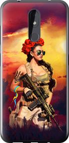 Чехол на Nokia 3.2 Украинка с оружием "5316u-1705-17620"