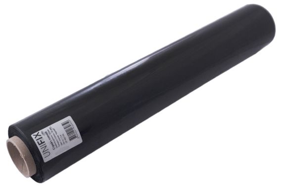 Стрейч пленка Unifix - 500 мм x 1,5 кг x 20 мкм черная (SP-50015B) | Зображення 1