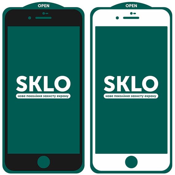 Захисне скло SKLO 5D (тех.пак) для Apple iPhone 7 / 8 / SE (2020) (4.7")