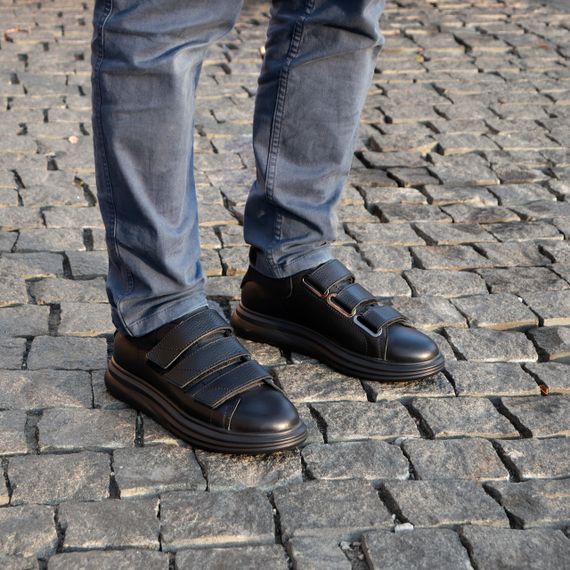 Чоловічі кеди на липучках шкіряні 40 розмір | Зображення 6