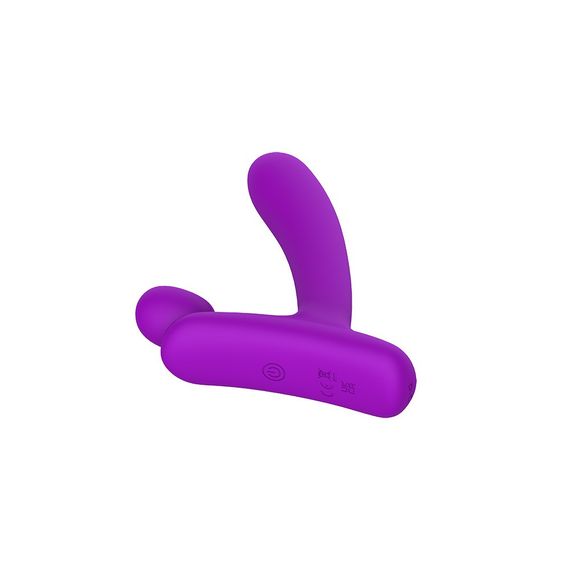 Вибратор в форме буквы,, L,,со стимуляцией клитора и точки G Chisa Lust Ripple Horny, фиолетовый Sex Aura | Зображення 3
