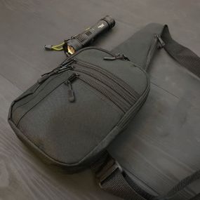 Набір 2 у 1! Якісна тактична сумка з кобурою + професійний ліхтар XZ-404 POLICE BL-X71-P50