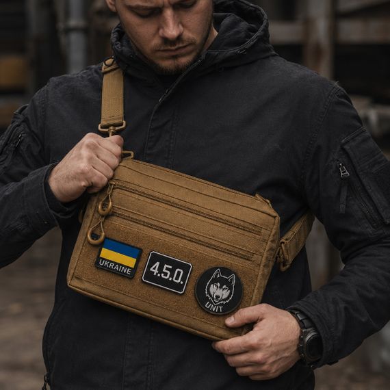 Чоловіча тактична сумка EDC Cordura 600D, сумка для патчів 25×20×5,5см койот XN-18 | Зображення 1