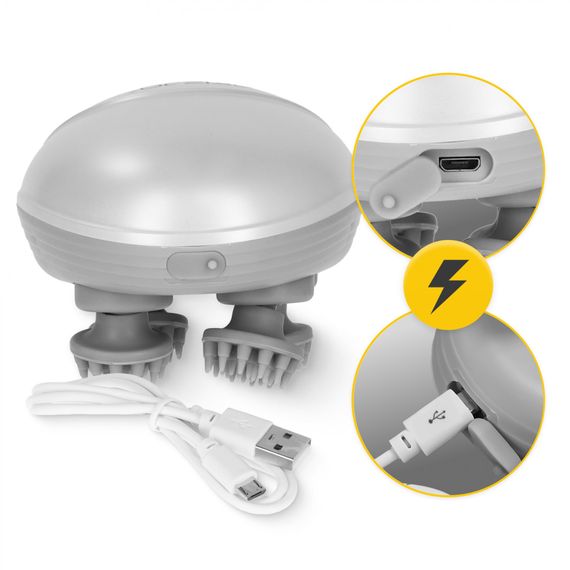 Електричний масажер для голови 4FIZJO Smart Head Massager 4FJ0619 White (P-5907739319500) | Зображення 7