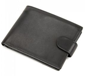 Шкіряне чоловіче портмоне Tiding Bag чорний