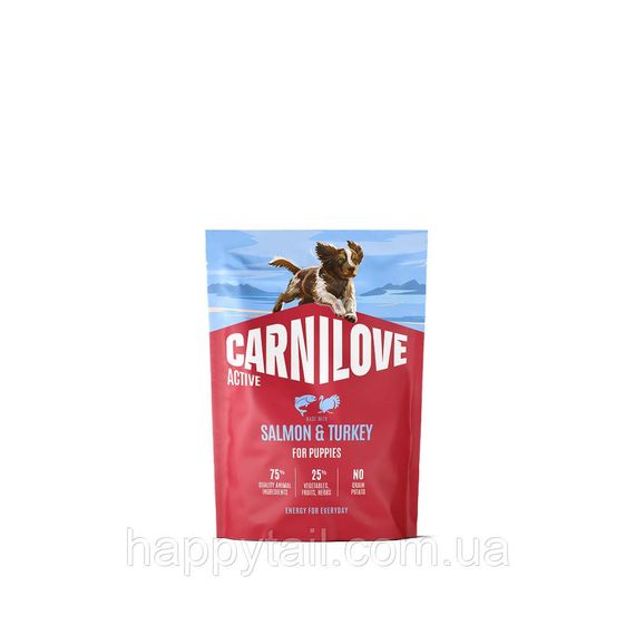 Беззерновой сухой корм Carnilove Puppy для щенков всех пород лосось и индейка 1.5 кг (арт. 173697)