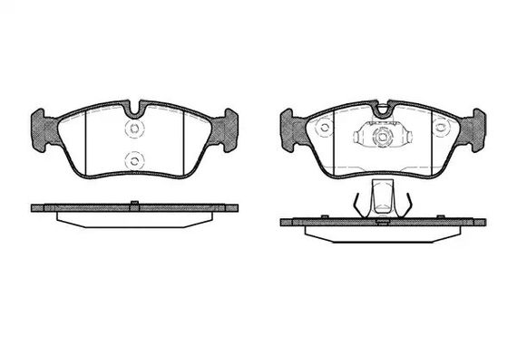 Колодки гальмівні bmw 3 (e36/e46) 94-07 (ate), WOKING (P284340) | Зображення 1
