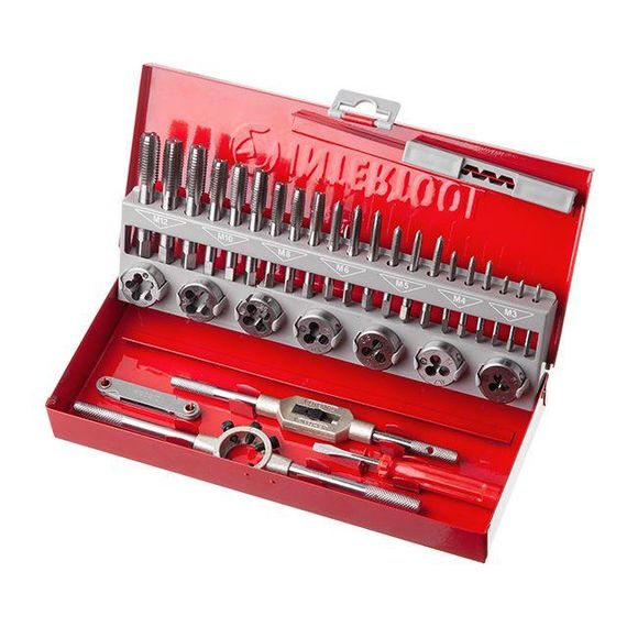 Набір мітчиків і плашок 32 од. INTERTOOL SD-80321