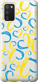 Чехол на Samsung Galaxy A02s A025F Сердца UA "5292u-2203-17620"