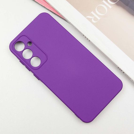 Чохол TPU GETMAN Liquid Silk Full Camera для Samsung Galaxy S24+ Фіолетовий / Purple | Зображення 1
