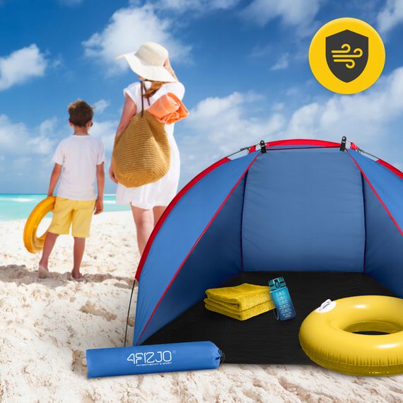 Намет пляжний 4FIZJO 200 x 115 см Blue/Red (P-5905973405171) | Зображення 6