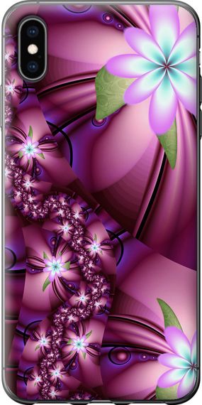 Чехол на iPhone XS Max Цветочная мозаика "1961u-1557-17620"