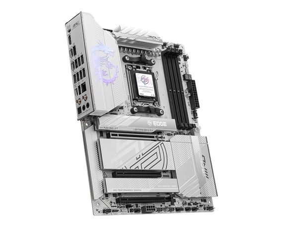 Материнcкая плата MSI MPG X870E EDGE TI WIFI sAM5 X870E 4xDDR5 M.2 HDMI WiFi BT ATX 911-7E59-001 | Зображення 1
