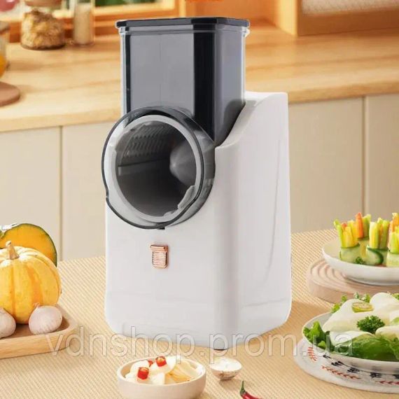 Багатофункціональна овочерізка електрична 4в1 12V/ слайсер - терка, шатківниця 1983