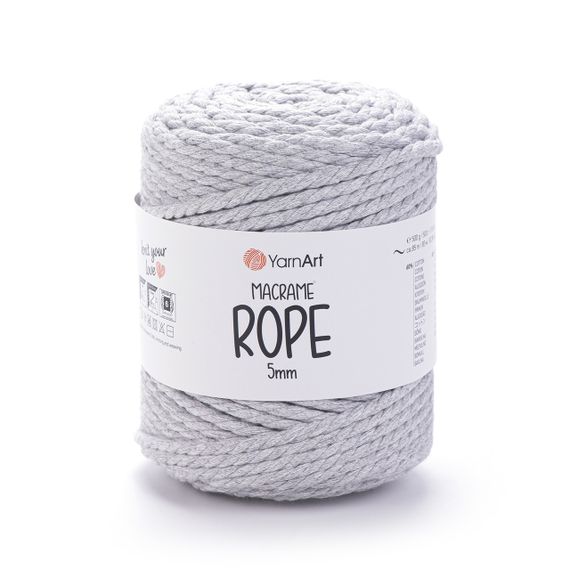 Пряжа YarnArt Macrame Rope 5 мм 756 бавовняний шнур для макраме, панно та кашпо