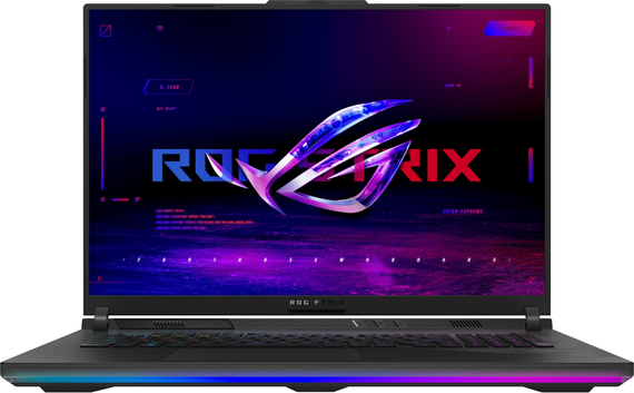 Игровой ноутбук Asus Rog Strix G18 G814FP / 18" (2560x1600) IPS / AMD Ryzen 9 9955HX (16 (32) ядер по 2.5 - 5.4 GHz) / 64 GB DDR5 / 1000 GB SSD M.2 / nVidia GeForce RTX 5070, 8 GB GDDR7, 128-bit / WebCam / Win 11 Home | Зображення 1