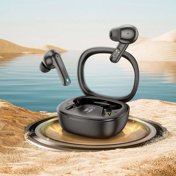 Бездротові навушники HOCO EQ6 Shadow true wireless BT headset Black | Зображення 3